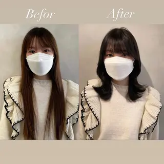ロング ❤︎︎韓国ヘア❤︎︎ 𝑺𝒉𝒊𝒉𝒐のヘアスタイル