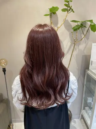 セミロング カラー Wカラー┆ブラウン ┆うる艶┆ゆうはのヘアスタイル