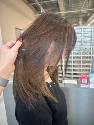 セミロング 大山 みしろのヘアスタイル