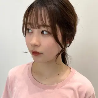 ロング カラー ヘアアレンジ recipe 黒木 彩那のヘアスタイル