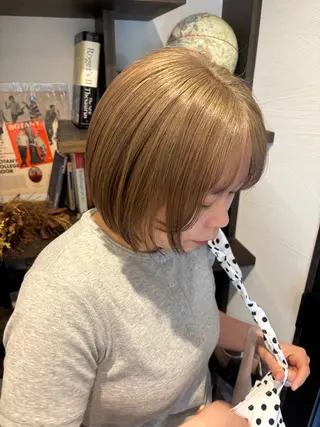 ショート ヒラカホ/ ブリーチ/似合わせのヘアスタイル