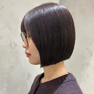 ミディアム ボブ　フレンチボブ/ レイヤー縮毛Yukiのヘアスタイル