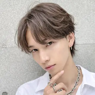 メンズ シャドウ/フェザー ニュアンスヘアメンズのヘアスタイル