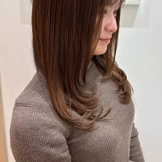 セミロング カラー 🌙Ash中目黒 坪内沙月🌙のヘアスタイル