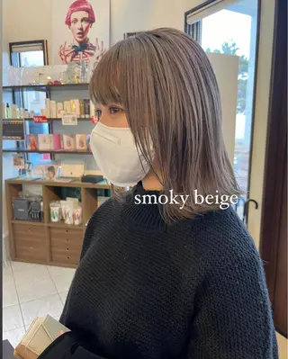 ミディアム カラー コレットヘアー 田中アヤノのヘアスタイル