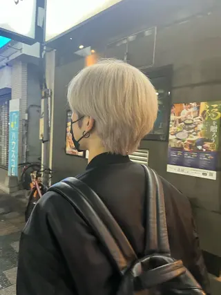 ショート カラー メンズ 🪽髪質改善矯正 🤍MIU🤍のヘアスタイル