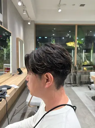 パーマ メンズ メンズパーマ& 透明感カラー✨レオのヘアスタイル