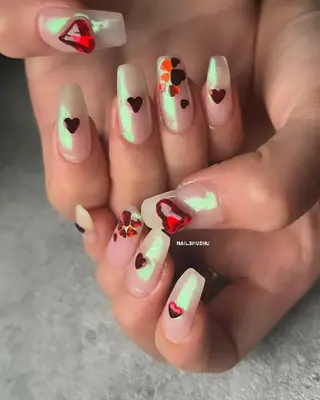 ネイル 3dパーツ/流行り 👧shushu❤️のネイルデザイン