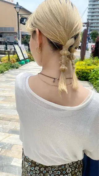 ミディアム ヘアアレンジ Hatanaka Airiのヘアスタイル