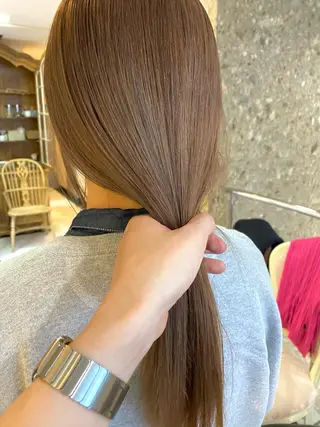 セミロング カラー Pia ツボイ ケイタのヘアスタイル