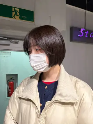 ショート カラー NANAMI🩵 大人可愛い韓国ヘアのヘアスタイル