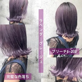 ミディアム カラー ⭐️DAIKI⭐️ ハイトーン/髪質改善のヘアスタイル