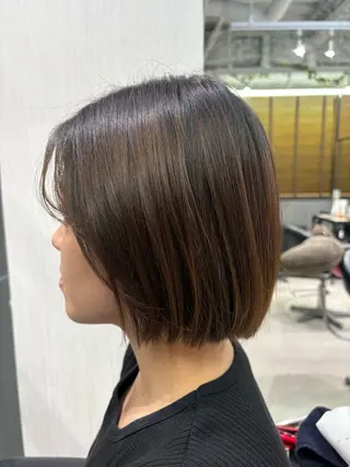 レイヤー/切りっぱな しボブ✨️みずか💜のヘアスタイル