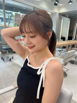 ロング 【韓国ヘア】公式 🇰🇷Ash中野のヘアスタイル
