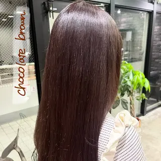 カラー 髪質改善×ブリーチ 無しWカラー🫧天神のヘアスタイル