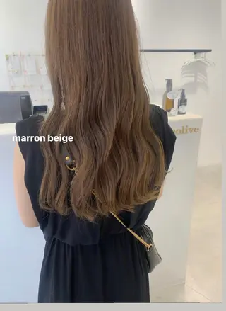 ロング カラー ブリーチなしWカラー /レイヤー🎀マリノのヘアスタイル