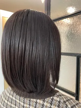 ミディアム カラー 福田千尋/インナー カラー/縮毛矯正のヘアスタイル
