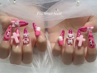 ネイル HANA 長さだしのネイルデザイン