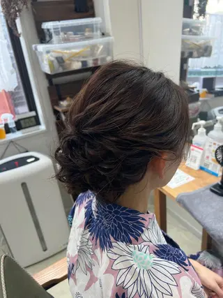 ミディアム ヘアアレンジ 山室 敬義のヘアスタイル