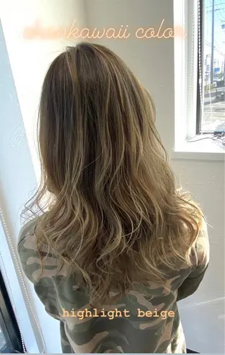 ロング カラー 川合 勇気のヘアスタイル