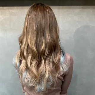 ロング ❤️‍🔥シールエク ＋カラー京❤️‍🔥のヘアスタイル
