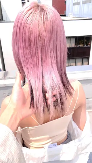 ミディアム カラー 髪質改善酸性縮毛矯正 酸性ストレート◎鈴木のヘアスタイル