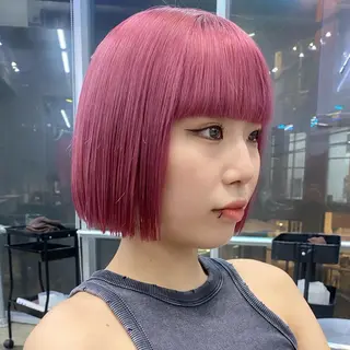 ショート カラー ヘアアレンジ 💗💗韓国レイヤー yu-ki💗💗のヘアスタイル