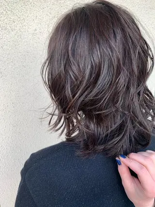 ミディアム カラー パーマ 中垣 南のヘアスタイル