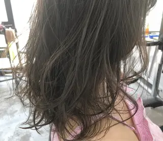 セミロング カラー 透明感カラー× レイヤーカット✨高梨のヘアスタイル