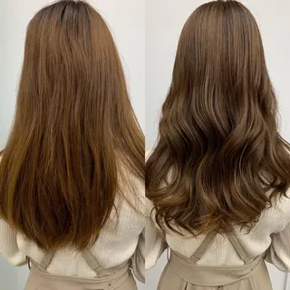 セミロング カラー パーマ ヘアアレンジ 【N°deseo】 吉祥寺のヘアスタイル