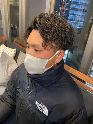 ショート パーマ ヘアアレンジ メンズ men'slapis YUTOのヘアスタイル