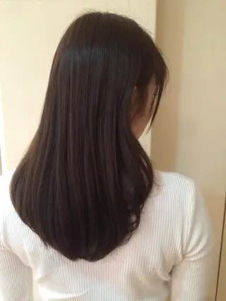 ミディアム セミロング カラー タジマ ヤスヒサのヘアスタイル