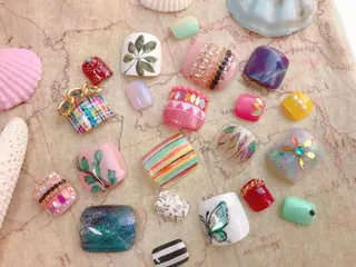 マツエク・マツパ Sun Brown サンブラウンのネイルデザイン