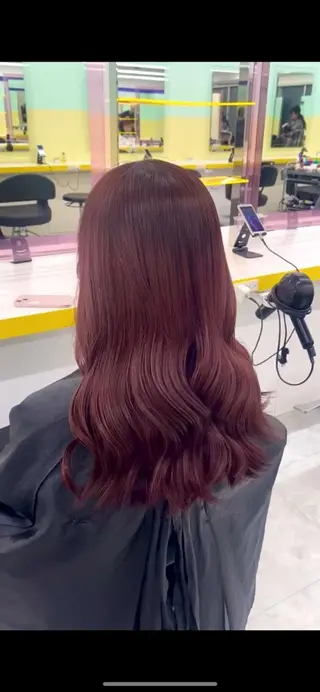 カラー トレンド韓国暖色 ♡momo♡のヘアスタイル