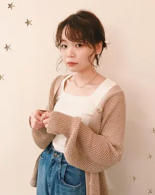 ショート ヘアアレンジ 市川 千夏のヘアスタイル