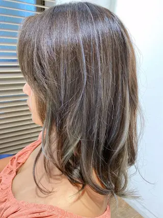 ロング カラー ハイライト⭐️上野 高広のヘアスタイル