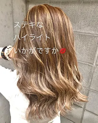 ロング 日比崚介🍀 おくれげ小顔カットのヘアスタイル
