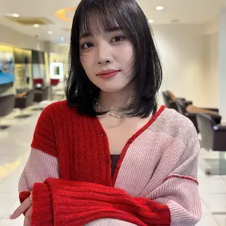 ミディアム ハッシュカット/四条 烏丸/寺本弘樹のヘアスタイル