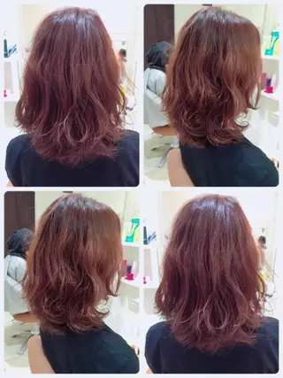 ミディアム パーマ 中本 勝彦のヘアスタイル