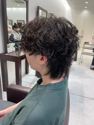 ショート パーマ メンズ 【千葉駅南口歩1分】 MAKAのヘアスタイル