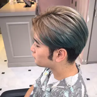 カラー メンズ メンズ特化/上野 暖色カラー ダイチのヘアスタイル