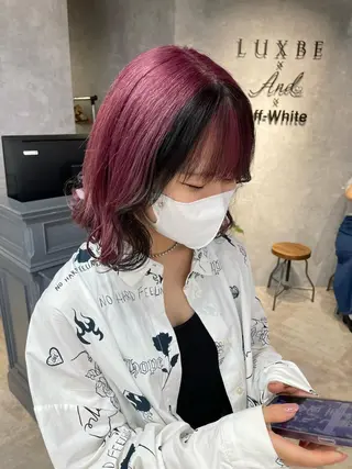 ミディアム Cielro/ダブル カラー/西田咲希のヘアスタイル