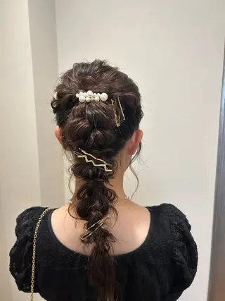 ロング ヘアアレンジ 🦋Misaki🦋 メンズパーマ/着付けのヘアスタイル
