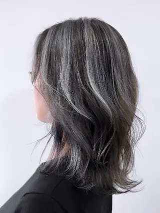 セミロング カラー ボブパーマ/メンズ カワカミサトミ🐨のヘアスタイル