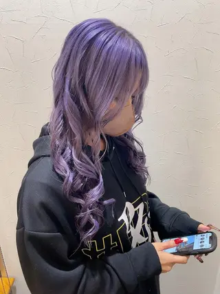 ロング カラー 嶋岡 乃愛のヘアスタイル