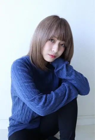 ミディアム カラー 統括ディレクター kuriのヘアスタイル
