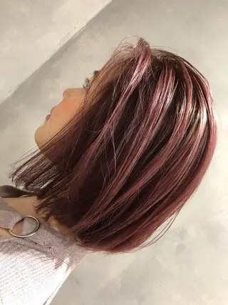 ショート カラー 髪質改善⭐️ 桜場のヘアスタイル
