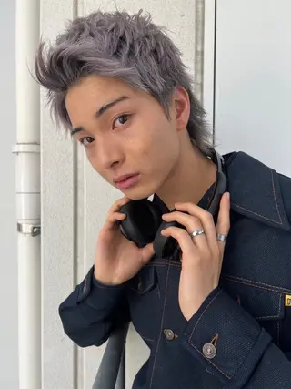 メンズ 💫色落ちまで可愛い ブリーチ💫ユウゴのヘアスタイル