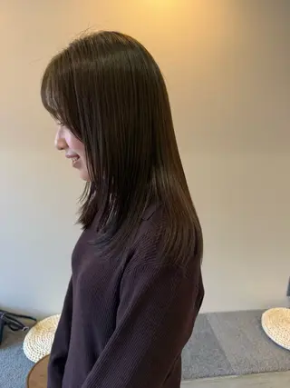セミロング カラー 💛🤍U too e’s /店長🧸のヘアスタイル