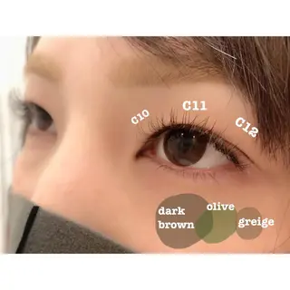 セミロング カラー ヘアアレンジ マツエク・マツパ まつパ/まつエク Ci belleのマツエク・マツパデザイン